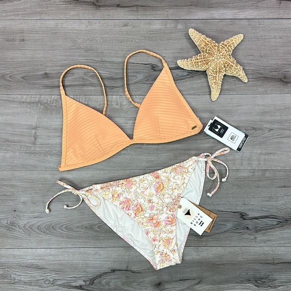 ☀️RIP CURL☀️ BILLABONG☀️ PREMIUM SURF BANDED FOED TRY DAY DREAMIN HIKE BIKINI - Picture 5 of 16